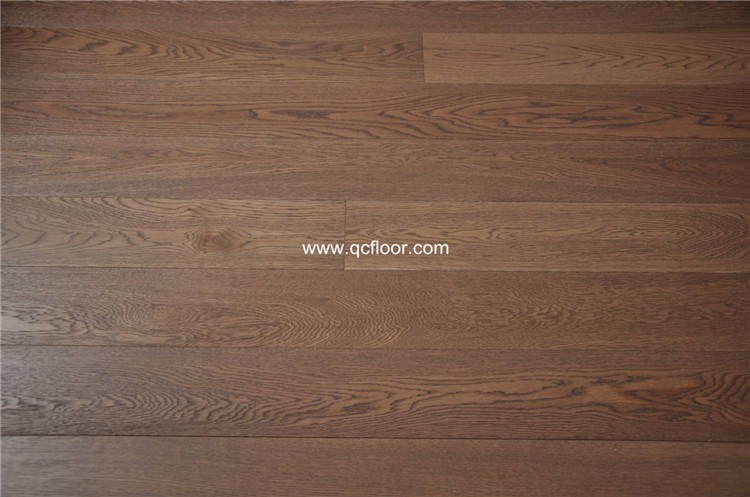 hot sale wood floor tile brushing engineered oak wood floor exported to philippines,grey oak wood flooring