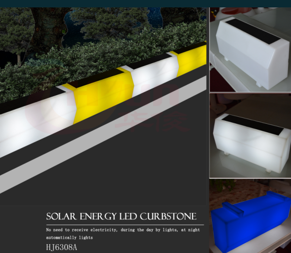 wholesale weight 600KG PE  Solar LED crubstone