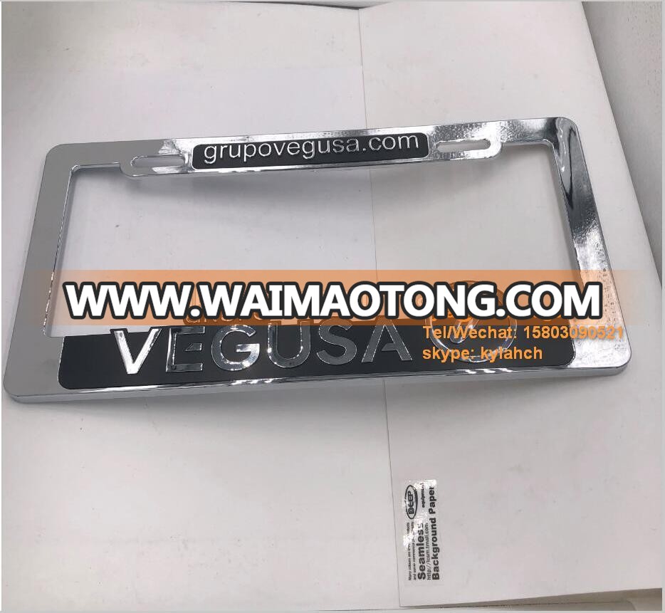 Luxury Car license plate holder, auto license plate frame, American license plate holder.