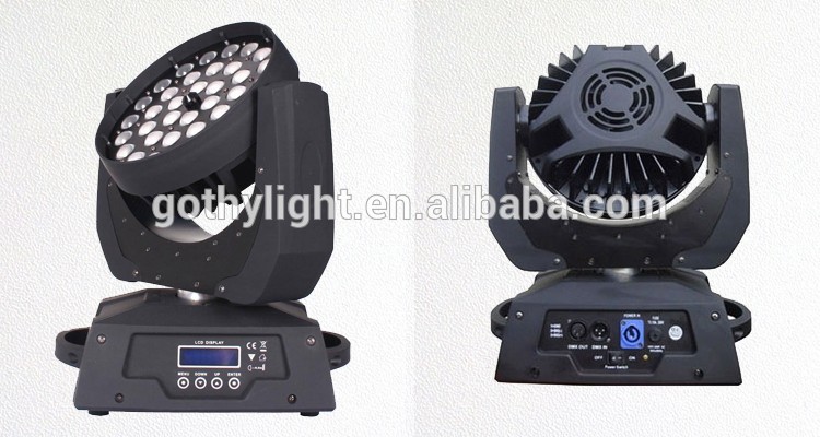 Led Wash Moving Head GT301-1036 10w 36 moving head led 4in1 RGBW zoom