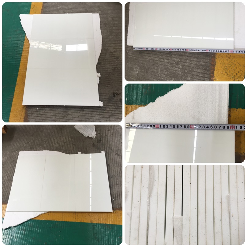 High Quality Non-porous Super White Crystallized Glass Panel Tiles