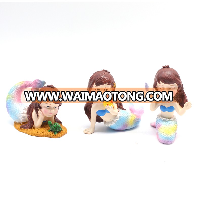 wholesale resin three little mermaids  statue for indoor decoration