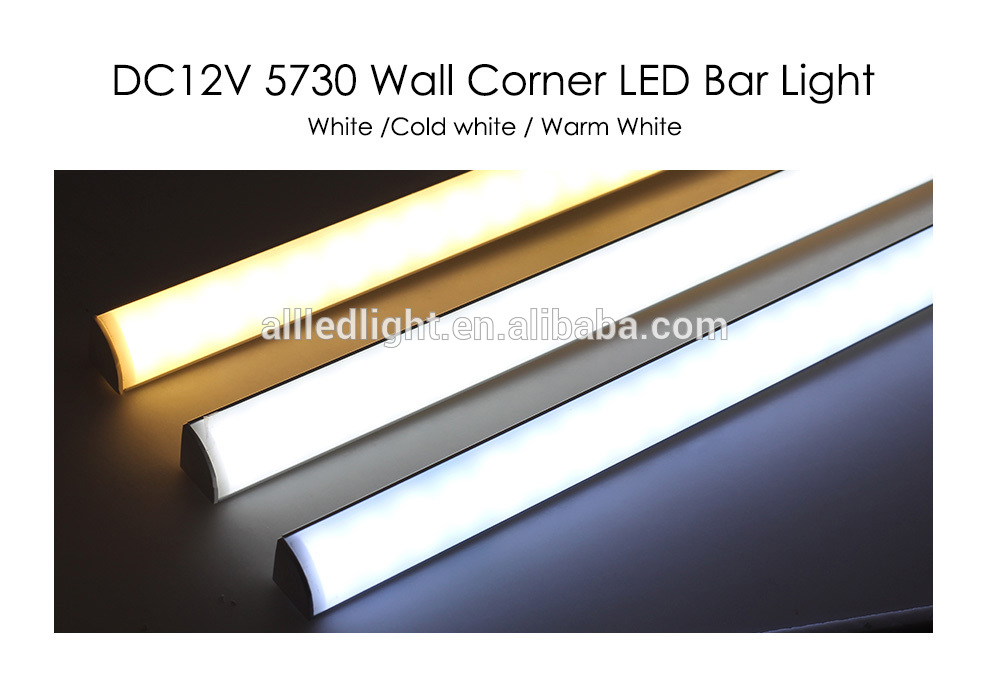 Wall Corner LED Bar Light DC 12V 50cm SMD 5730 LED Strip Light For Kitchen Under Cabinet