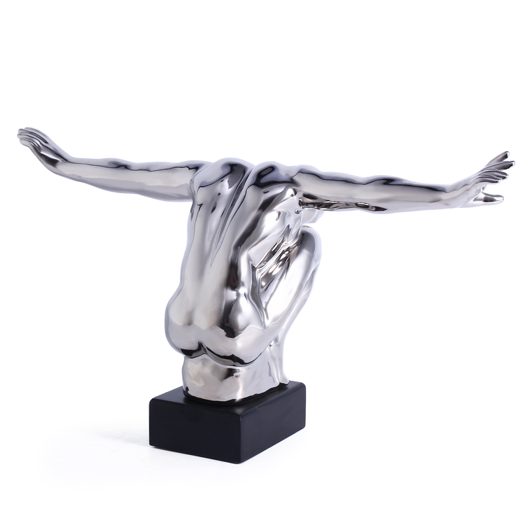 Contemporary art gymnastics porcelain  statues modern suitable for TV cabinet.