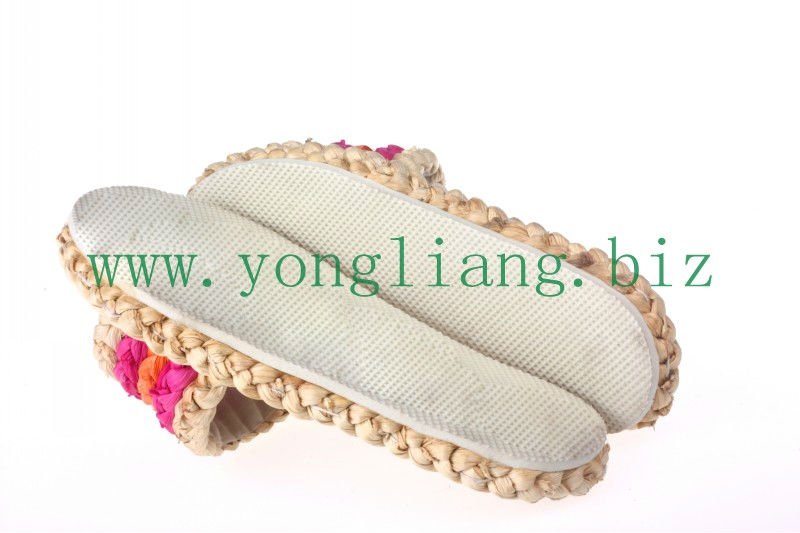 corn straw woven straw beach shoes