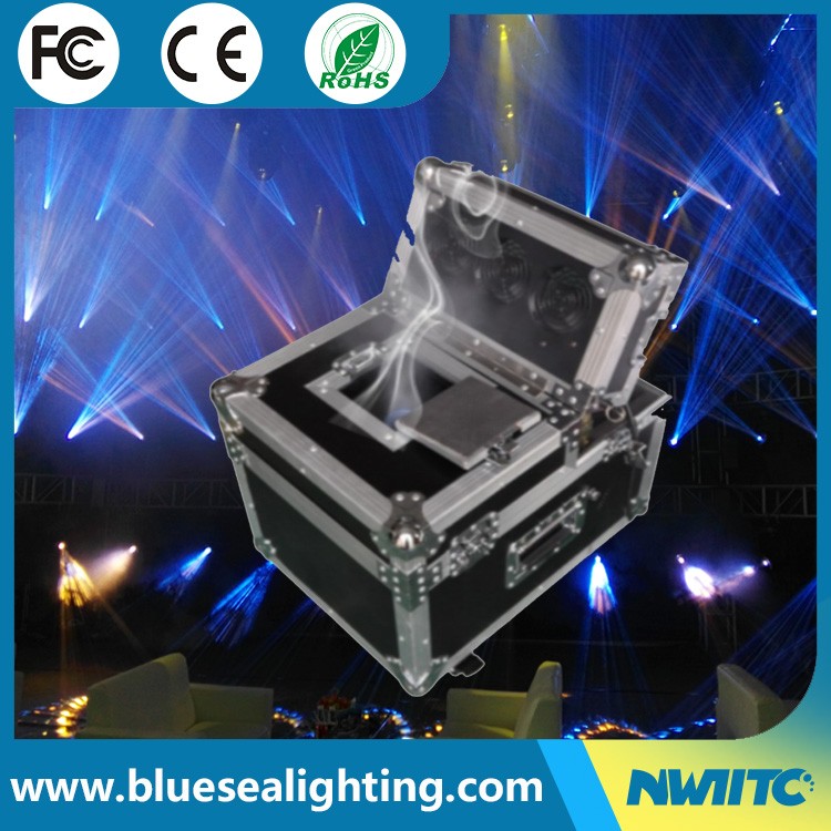 Flight case 600w double quite noiseless dmx stage effect haze machine