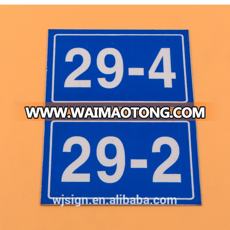 Factory Direct Can Noctilucous Metal Custom Room Number door sign