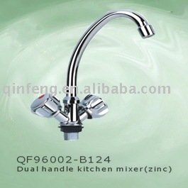 brass two dual handle kitchen faucet,washroom mixer,tap for household,OEM offered,China mainland