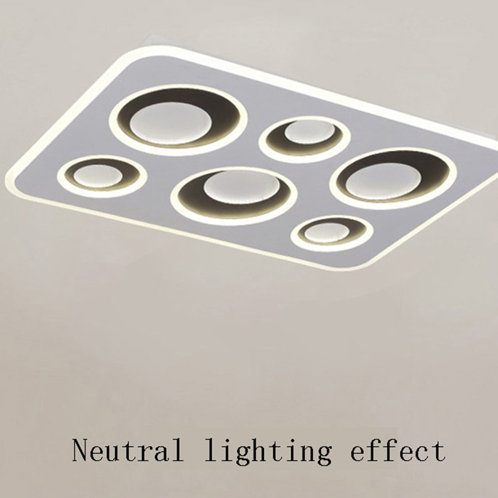 Ceiling Lights Square Rings For Living Room Bedroom Home AC85-265V Modern Led Ceiling Lamp Fixtures lustre plafonnier ACRYLIC