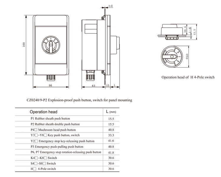 IECEX and ATEX Certified Explosion-proof Plastic Emergency Switch Box