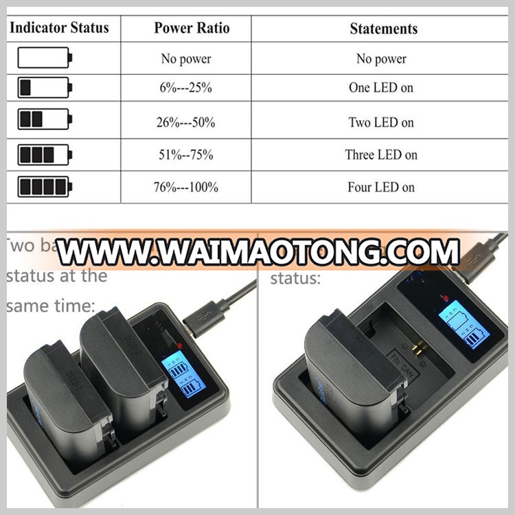 Universal Lithium Battery Charger Shenzhen Battery Charger for LP-E6