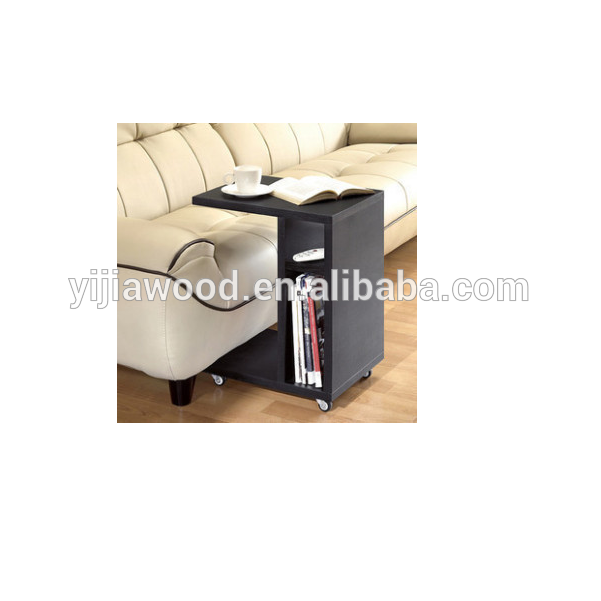 side table specification customized black color storage used