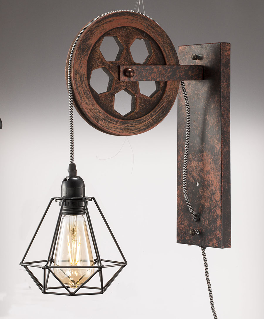 China supplier iron industrial wall lamp for loft decoration NS-125310-1W