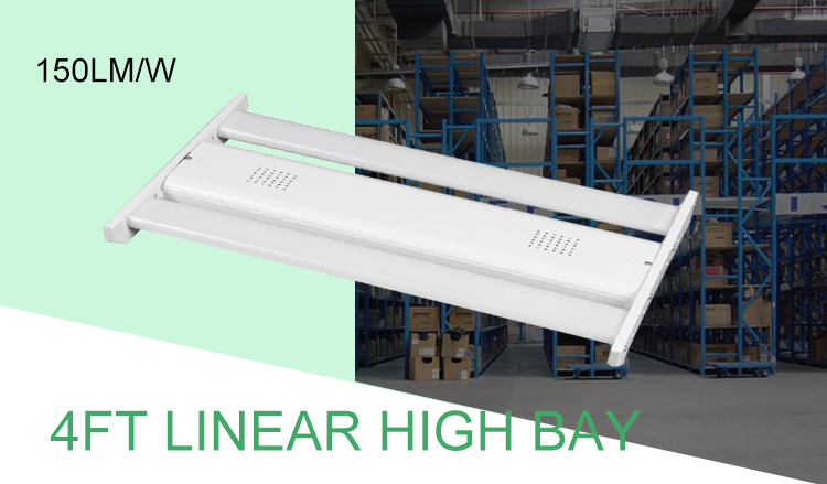 DLC Approved 4ft 80w LED Linear High Bay Light