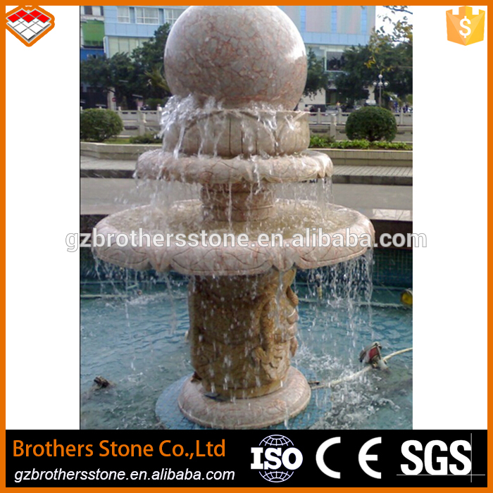 antique pillar natural stone garden water fountain