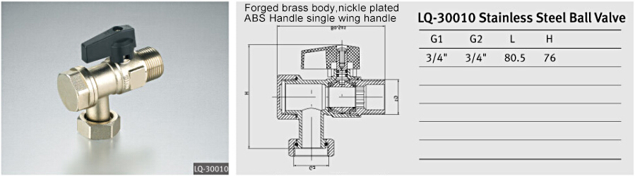 angled gas mini brass ball valve