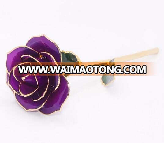 2017 new sale 24k rose flower for Valentine's Day