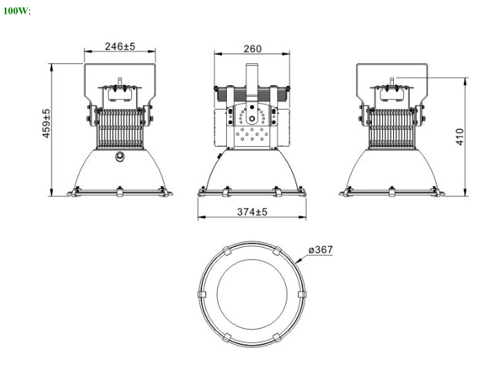 Manufacturer good heat dissipation 5years warranty CE ROHS Appoved led mining light