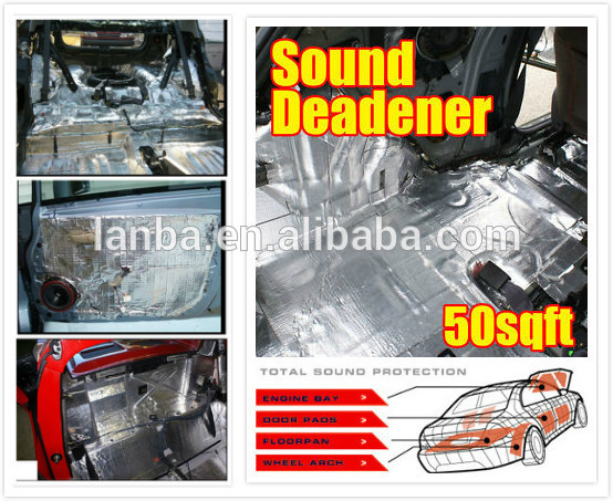 Hot selling lanbo car accessories reduce noise alu-butyl car sound deadening