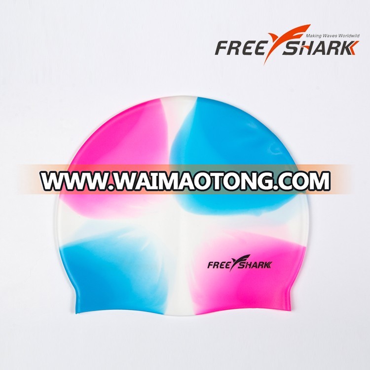 Colorful high quality silicone swim hats