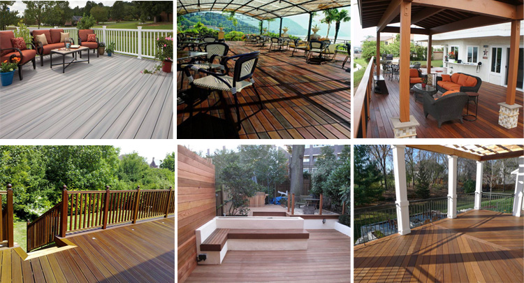 Chestnut Big Size Outdoor Best Material IPE Wood Timber Decking Floor