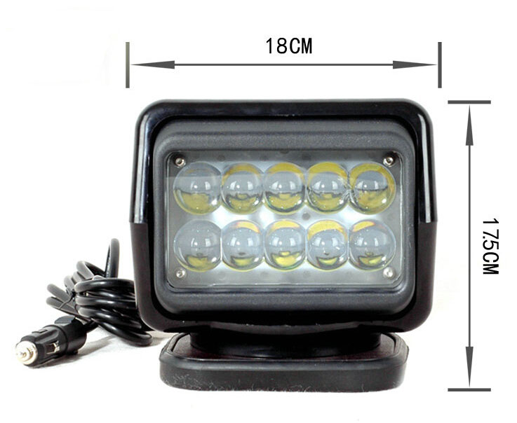 50W led working 360 search lights with Remote controller for police search lights