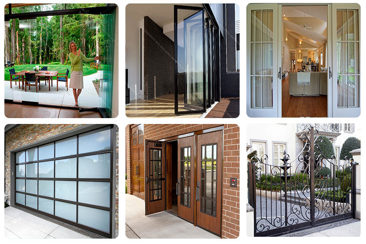 High Quality OEM/ODM Tempered Glass Folding Door Design