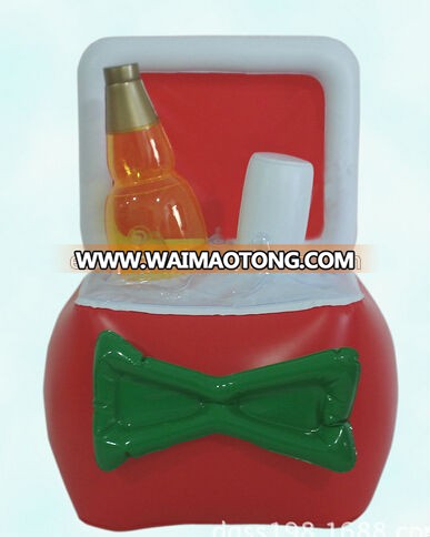 PVC Inflatable Beer Bottle Can Cooler Holder Box