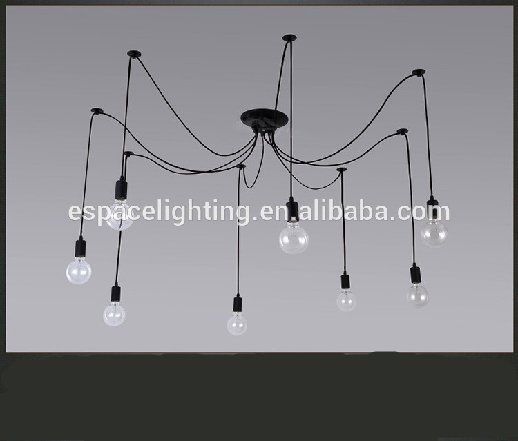 Simple life loft multi head fancy ceiling lights for restaurant