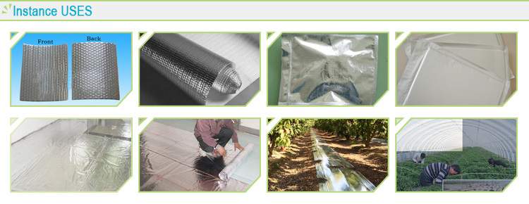 China supplier pe woven fabric film laminating aluminum foil