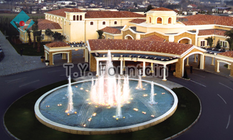 unique indoor water music dancing fountain with colorful led light