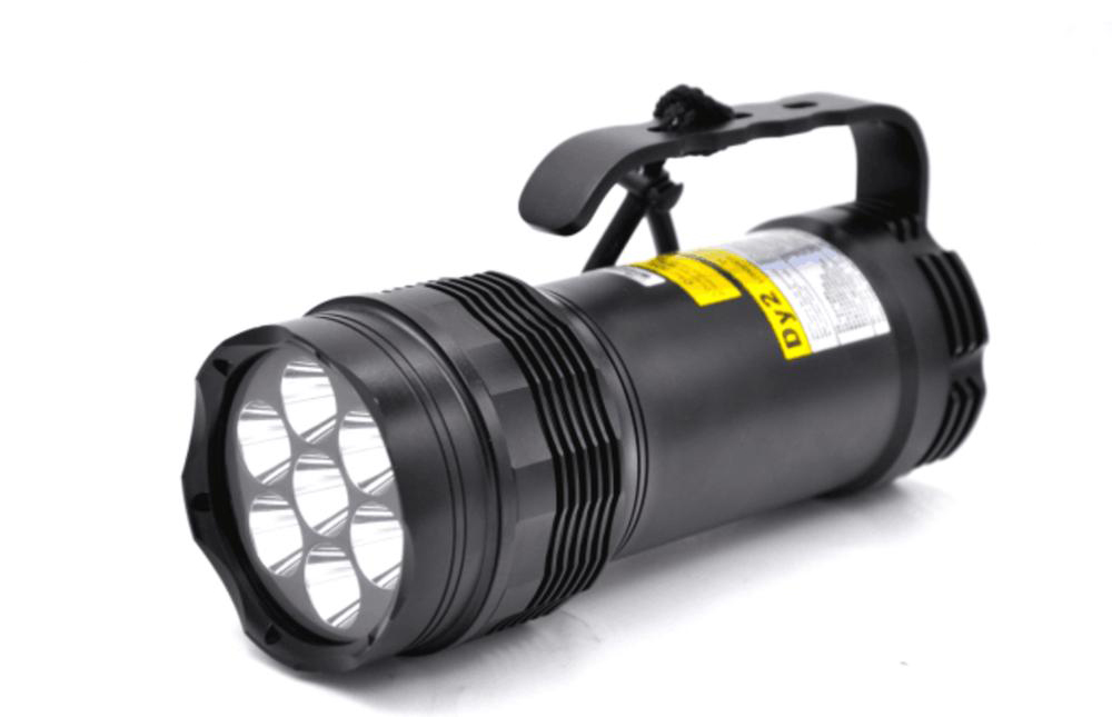 7 x T6 LED Professional scuba diving equipment 120m rechargeable led underwater lighting / scuba diving flashlight torch