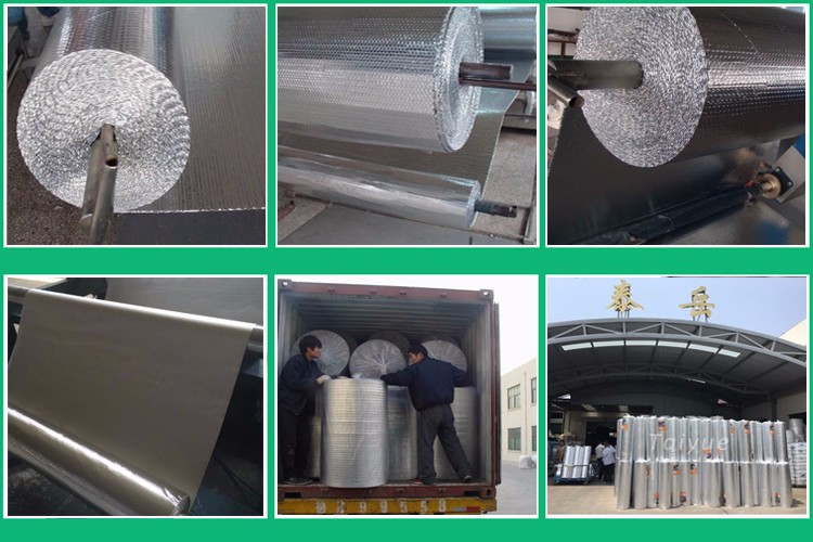 Building construction material aluminum foil bubble insulation sheet