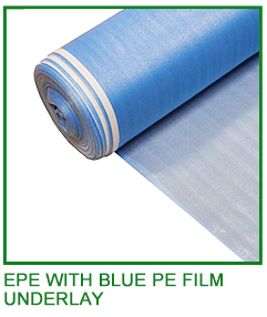 Standard 3mm White EPE Backing With Silver Film Laminate Flooring Underlayment