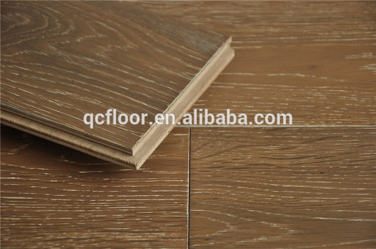 Best selling items!! white washed multilayer oak wood flooring, 6mm thick floor engineered white oak, guangzhou parquet floor