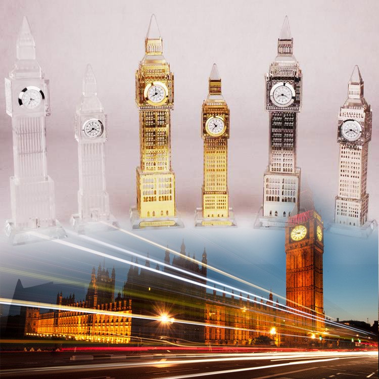 High Quanlity Crystal Big Ben model For UK Souvenir GIFT