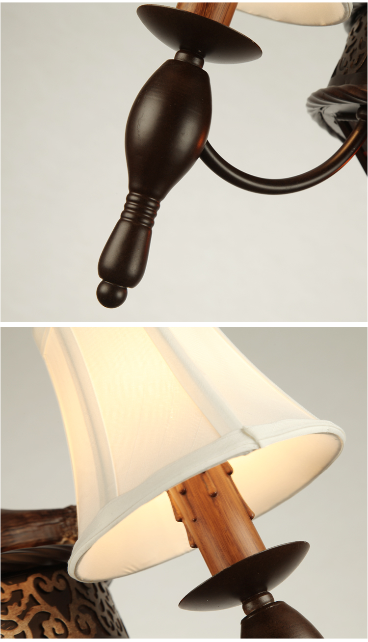 E27 Lamp Socket Modern American Style Lighting Antler Chandelier