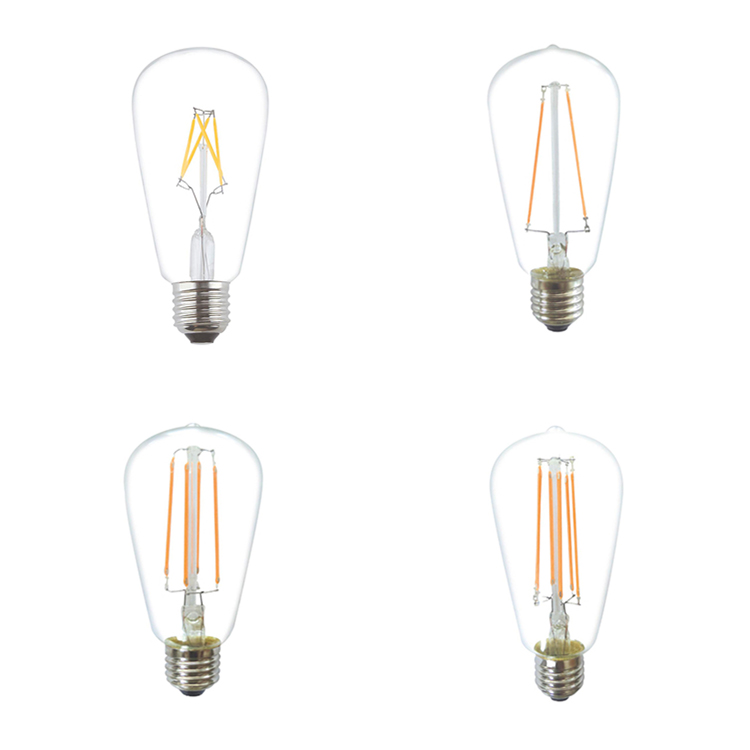 Hanging LED string light ST64 dimmable classic LED filament bulb/classic vintage filament edison