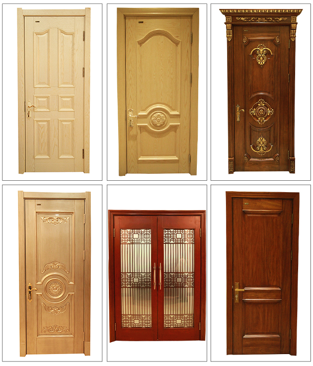 Custom Interior Composite Solid Wooden Doors for Bedroom Door