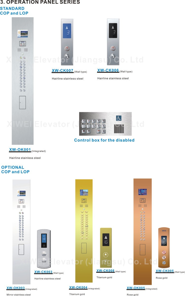 Luxury Noble Wood Quality Small Passenger Elevator With CE Certificate