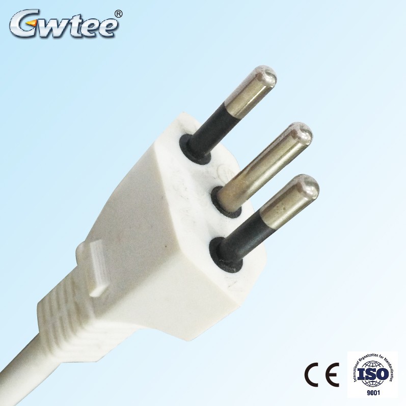 China Supplier High Quality 110V-250V Brazil CE 3 pin Plug