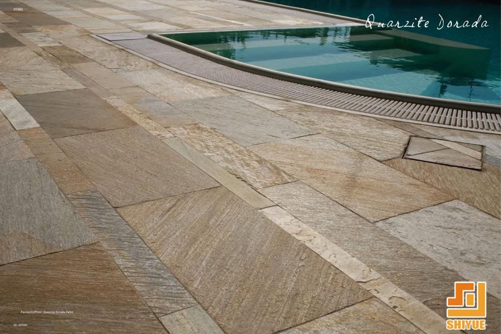 Yellow Sandstone Swimming Pool Tiles