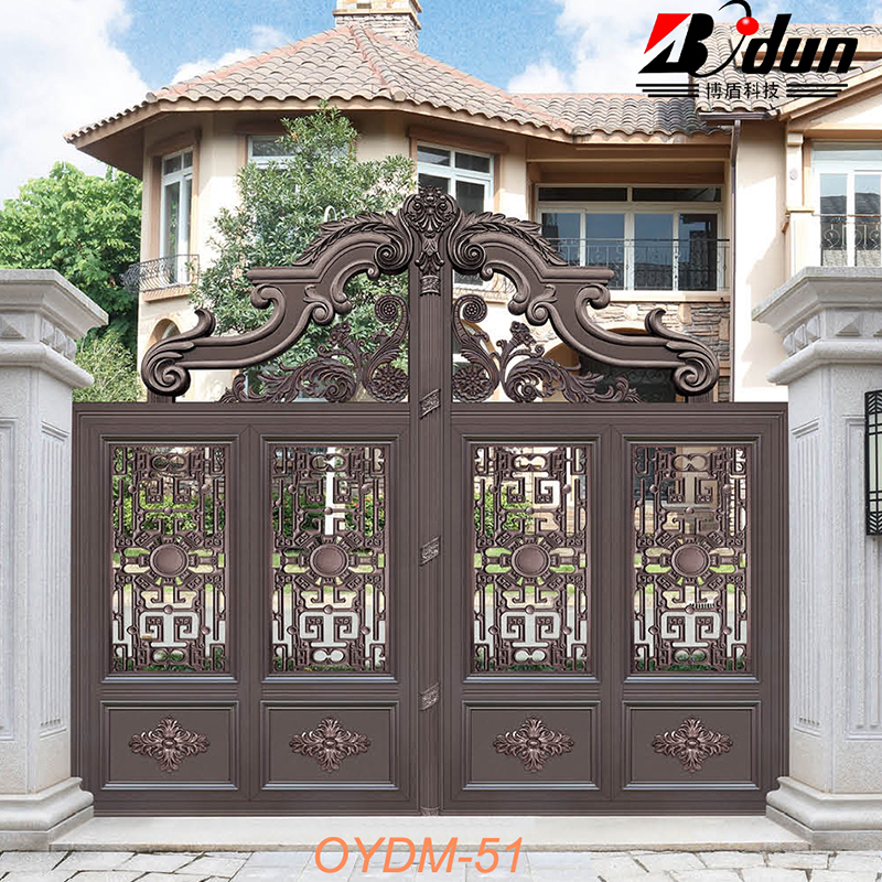 Galvanized steel trade guarantee environmental protection material plain wrought iron gate