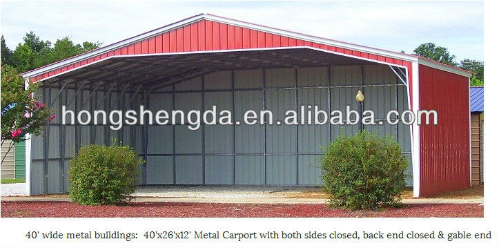 Sandwich Panel steel structure house as garage