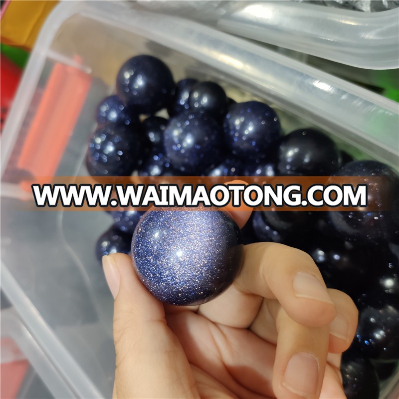 10-20mm natural blue gold stone sphere