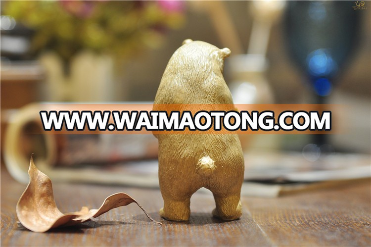 T11549A Wholesale Canada Chinese Table Ornament Used Commercial Resin Christmas Bear Figurine Decorations