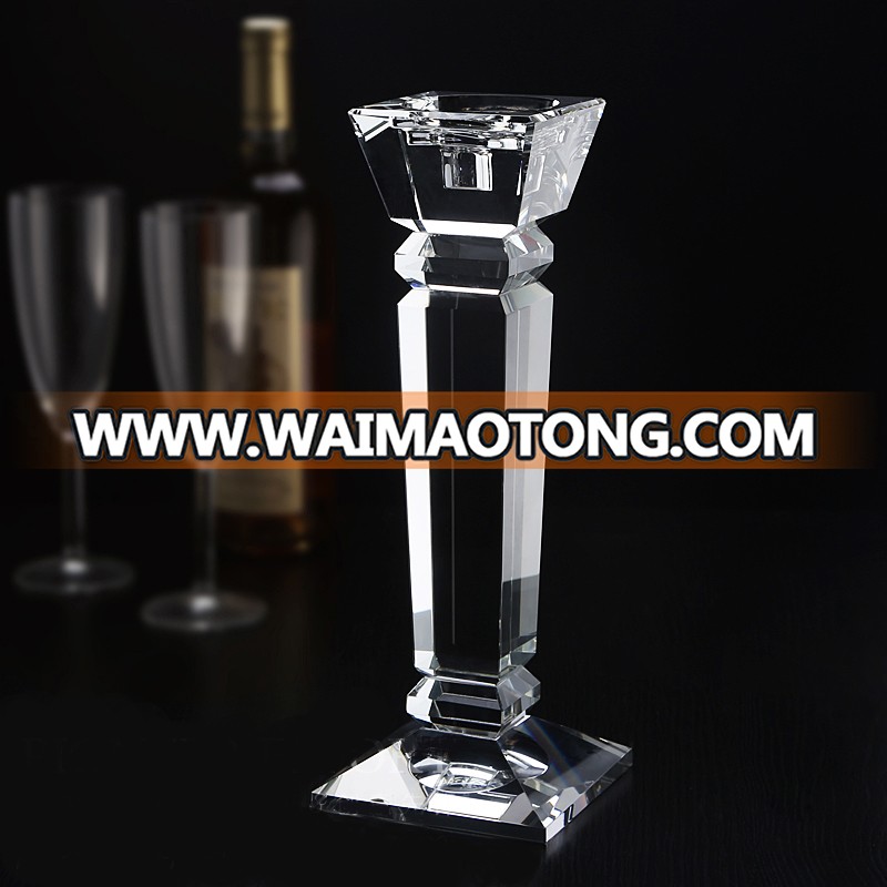 luxury European crystal single head candle wedding decoration elegant table favor home restaurant decoration