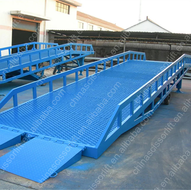 CE and ISO portable truck loading mobile hydraulic container dock ramp