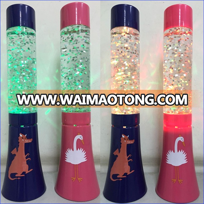 battery operated novelty glitter lamp