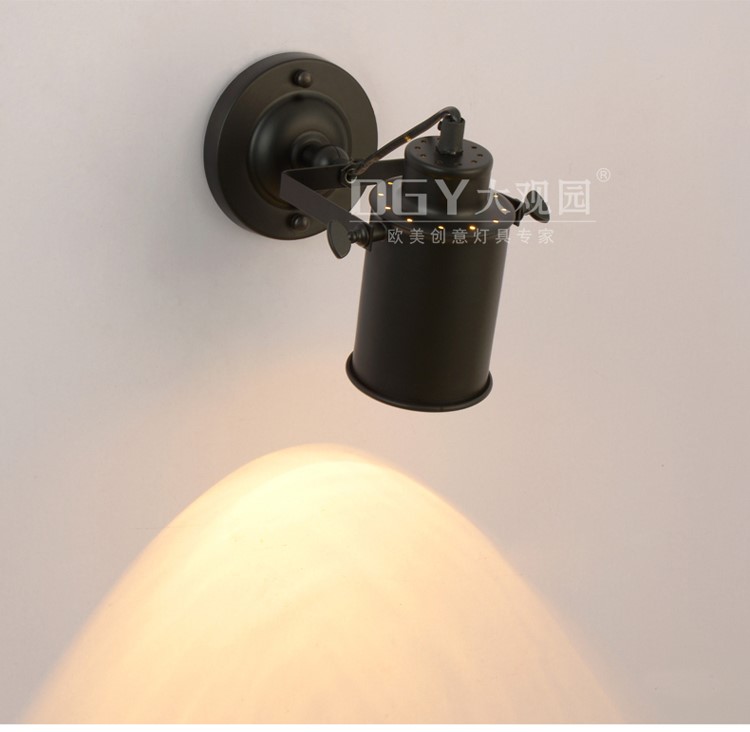 bar club vintage style surface mounted lamp head Adjustable black tube shape ceiling spot light